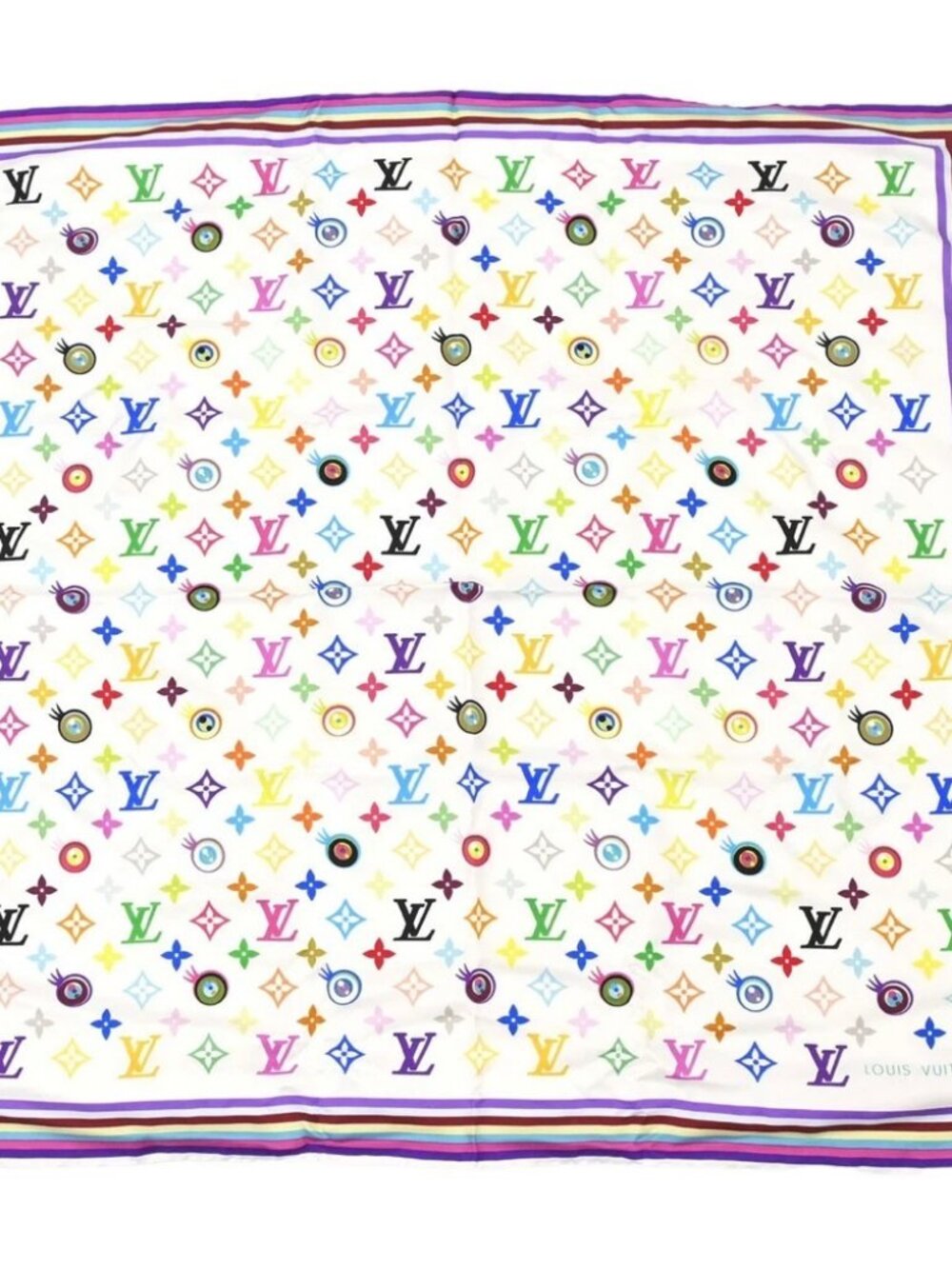 Louis Vuitton Scarf Eye Love Monogram M71917 Small Good 188388
